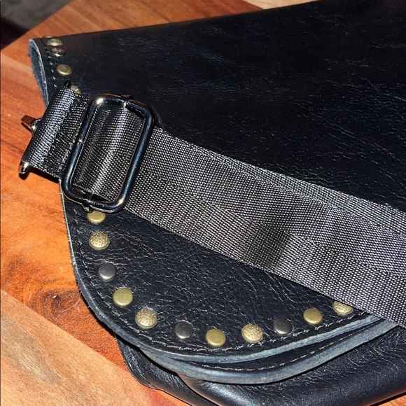 Patricia Nash Black leather Vitelli flap crossbody purse - Picture 10 of 11